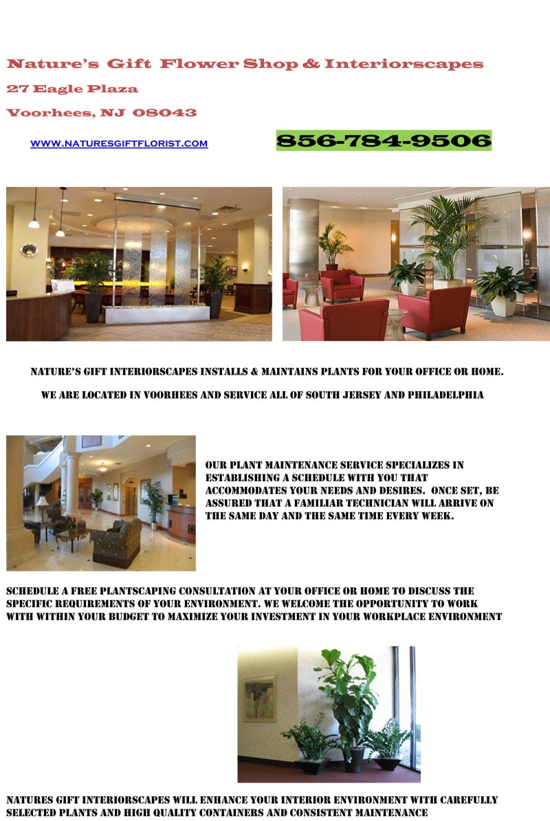 Interiorscapes and Plant Maintenance by Nature